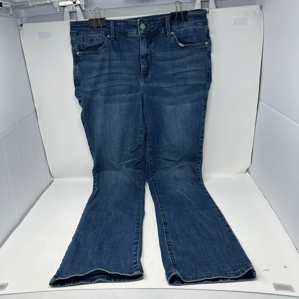 NYDJ Jeans Women 12 Blue Marilyn Straight Cool Embrace Stretch Denim